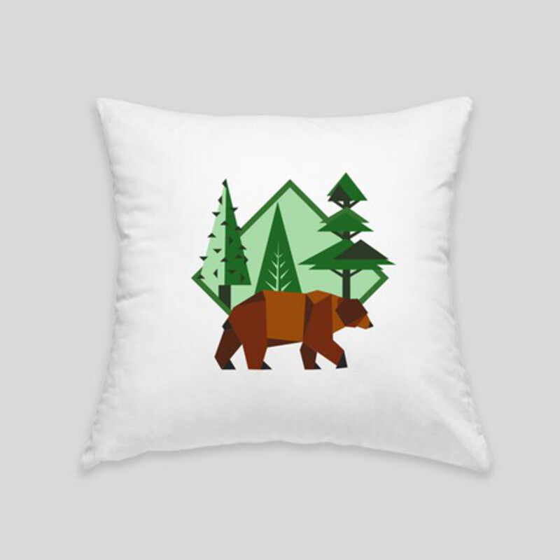 Brown bear cushion